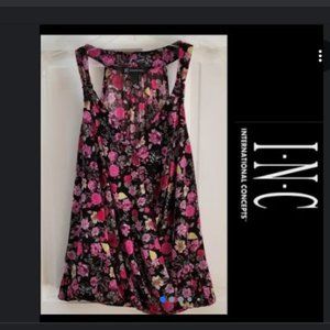 INC, L, Floral Blouse